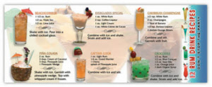 Pen Scrolls - Rum Drinks