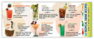 Banner Pen - Tropical Drinks